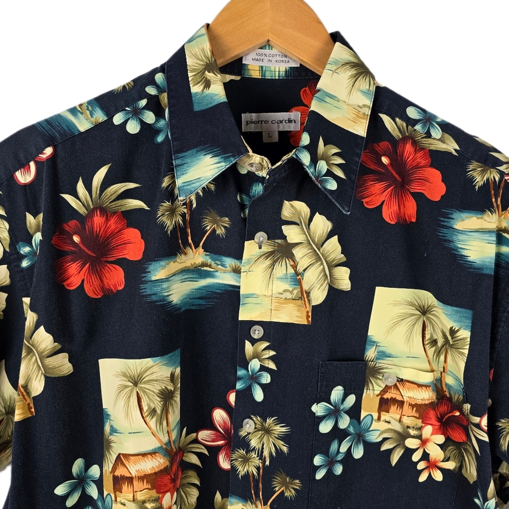 Pierre Cardin Tropical Button-Down Shirt